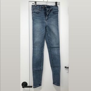 Abercrombie & Fitch medium wash skinny jeans.